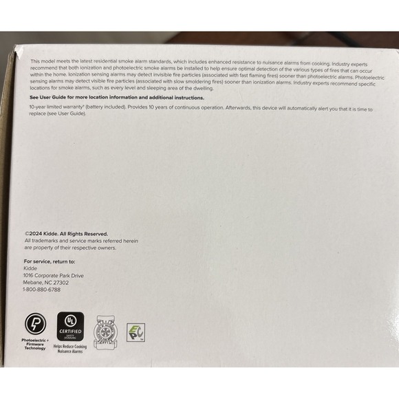 Kidde DETECT Smoke Alarm 10-Year Battery Powered 20SD10 2 Pack - Picture 5 of 6